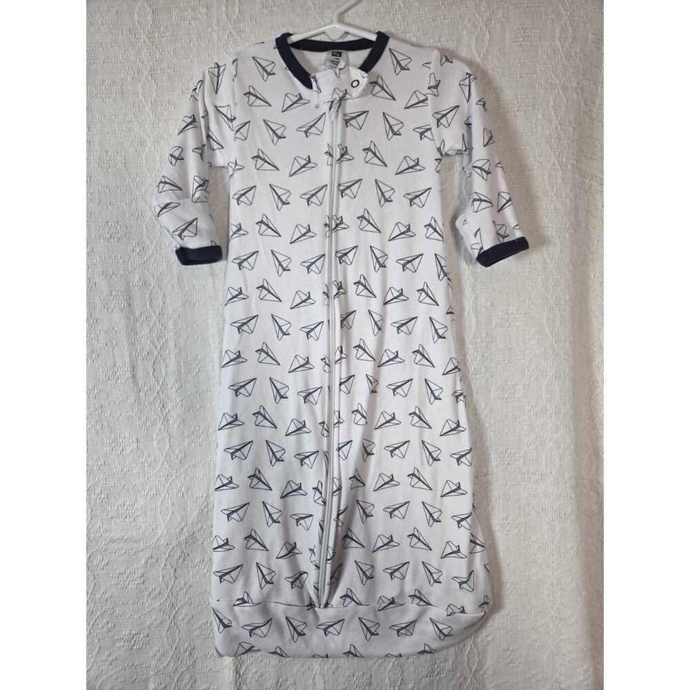 Hudson Baby Airplane Print 100% Cotton Infant Sleep Sack Age 3-9mo